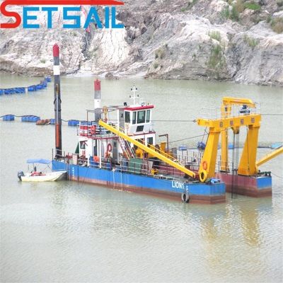 Potencia de la cabeza del cortador 108kw Motor diesel 12 pulgadas Cortador excavadora de succión con Siemens PLC