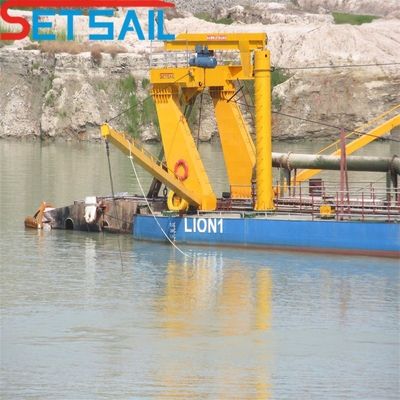 Potencia de la cabeza del cortador 108kw Motor diesel 12 pulgadas Cortador excavadora de succión con Siemens PLC