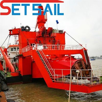 QHCSE-32 Equipo de dragado por succión de cortador con bomba submarina y potencia del motor auxiliar