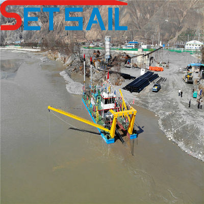 QHCSE-32 Equipo de dragado por succión de cortador con bomba submarina y potencia del motor auxiliar