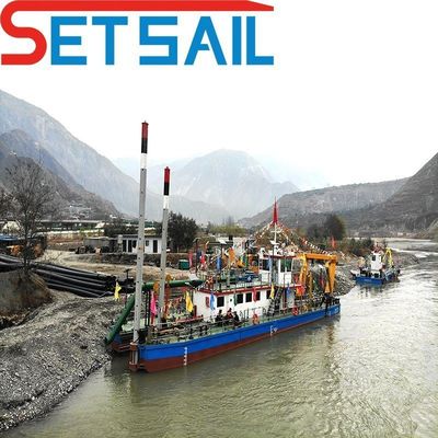 Equipo de dragado fluvial cortador dragado de succión con cabrestante hidráulico tipo ciclón