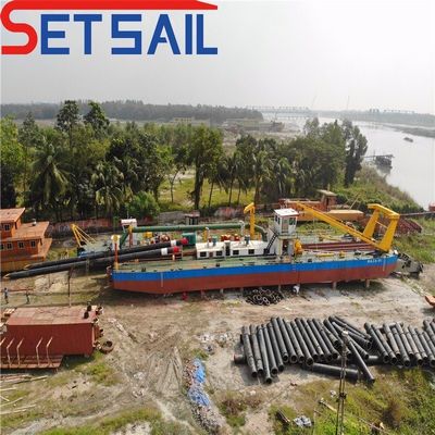 Dredger de succión de corte de 10 pulgadas para el motor diesel de arena de río y bomba hidráulica incluida