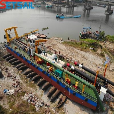 Dredger de succión de cortador personalizado con solución de dragado de cabeza de cortador de control hidráulico