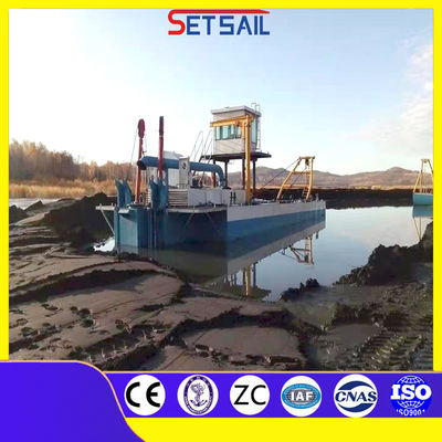 120 toneladas de peso total 31 metros 12 pulgadas cortador de succión de dragado de río Barco de arena para el barro del lago
