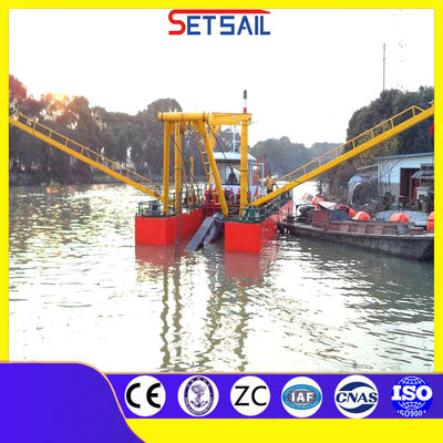 120 toneladas de peso total 31 metros 12 pulgadas cortador de succión de dragado de río Barco de arena para el barro del lago