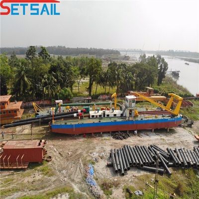Excavadora de arena de succión de 12 pulgadas con sistema de mornitoring y potencia de cabeza de corte de 108kw