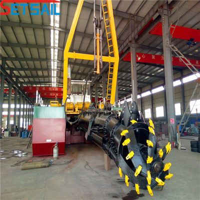 Excavadora de arena de succión de 12 pulgadas con sistema de mornitoring y potencia de cabeza de corte de 108kw