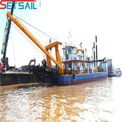 Excavadora de succión de cortador de 10 pulgadas con motor diesel y diámetro de cabeza de corte de 1200 mm