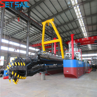 Excavadora de succión de cortador de 10 pulgadas con motor diesel y diámetro de cabeza de corte de 1200 mm