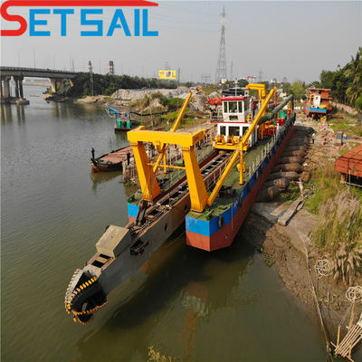 Excavadora de barro de río de succión de 10 pulgadas Largo total 5,5 m Alturas totales 1,48 m