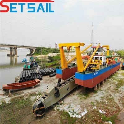 Excavadora de barro de río de succión de 10 pulgadas Largo total 5,5 m Alturas totales 1,48 m