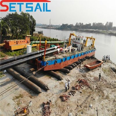 Excavadora de barro de río de succión de 10 pulgadas Largo total 5,5 m Alturas totales 1,48 m