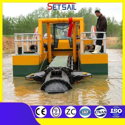 Pago completo Distancia de descarga larga 10 pulgadas Cortador de succión de dragado con estación de refuerzo