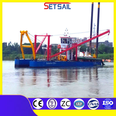 1000 Meter Distancia de descarga 10 pulgadas cortador de succión Dredger de arena del lago con hidrociclón
