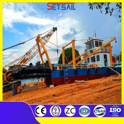 1000 Meter Distancia de descarga 10 pulgadas cortador de succión Dredger de arena del lago con hidrociclón