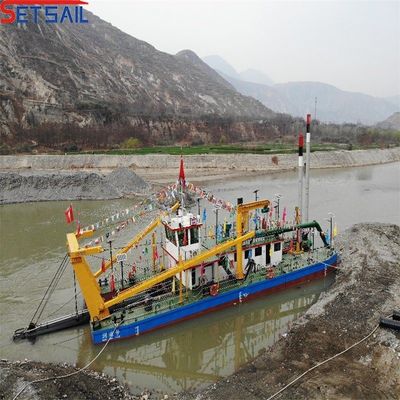 Tipo de energía diesel 10 pulgadas cortador de succión depósito de arena excavadora 31,1 metros longitud total