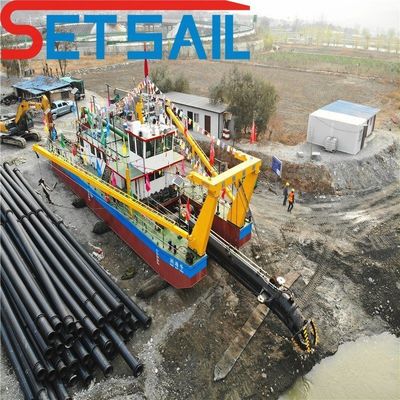 Concentración controlada por un medidor de concentración CCS, motor diesel estándar, cortador de aspiración, excavadora de arena
