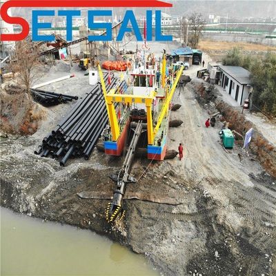 Concentración controlada por un medidor de concentración CCS, motor diesel estándar, cortador de aspiración, excavadora de arena