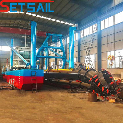 Excavadora de sedimentos de succión de 10 pulgadas con profundidad de dragado de 8 metros e hidráulica Rexroth