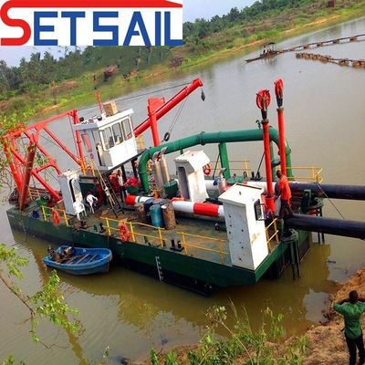 Excavadora hidráulica de succión con distancia de descarga de 15 km y motor diesel importado