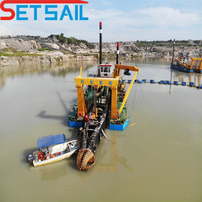1500m3 cortador de flujo de agua draga de succión para proyectos mineros en aplicaciones marinas