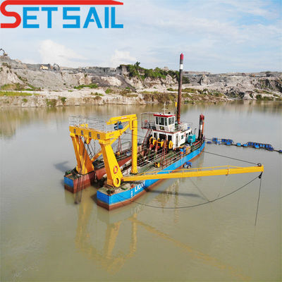 1500m3 cortador de flujo de agua draga de succión para proyectos mineros en aplicaciones marinas