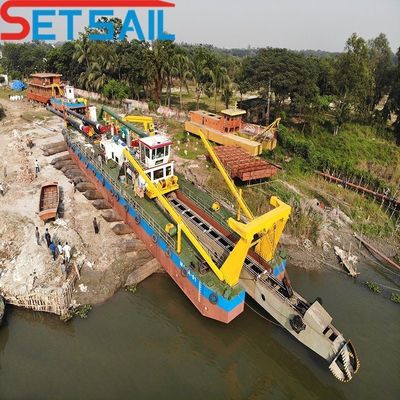 31.1 Meter longitud total avanzada de 10 pulgadas cortador de succión excavadora de arena para barro