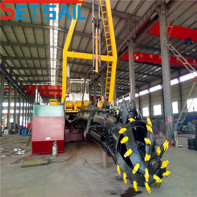 Excavadora de succión de 10 pulgadas con bomba de arena de Shijiazhuang y motor Cumins 122kw