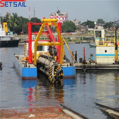 31.1 Meter longitud total EE.UU. conjunto vela 10 pulgadas cortador de succión de sedimento excavadora con dientes cortadores