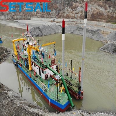 Potencia de la cabeza del cortador de 50kw 8 pulgadas Cortador de succión de excavación con bomba de arena de Rexroth Hydraulic