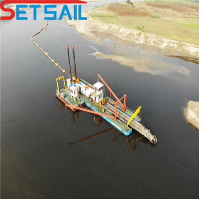 Barco de succión de 8 pulgadas con cortador de Shijiazhuang y sistema de control hidráulico por bomba de arena