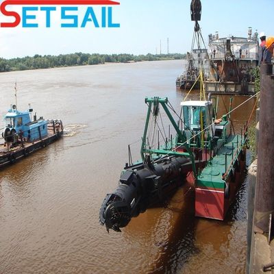 160m3-4000m3 Capacidad cortador de control hidráulico excavadora de succión con bomba de arena submarina