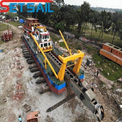 160m3-4000m3 Capacidad cortador de control hidráulico excavadora de succión con bomba de arena submarina