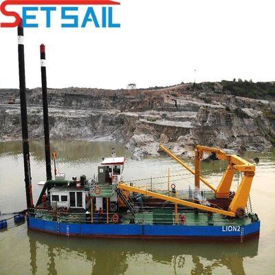 160m3-4000m3 Capacidad cortador de control hidráulico excavadora de succión con bomba de arena submarina