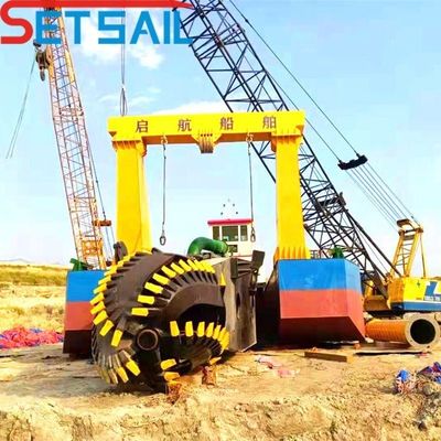 Duración total 31,1 metros Siemens PLC motor diesel de 8 pulgadas cortador de succión excavadora de arena