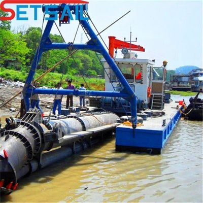 Duración total 31,1 metros Siemens PLC motor diesel de 8 pulgadas cortador de succión excavadora de arena