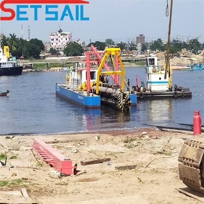 Flujo de agua 800m3 motor diesel 8 pulgadas cortador excavadora de succión con solicitud personalizada