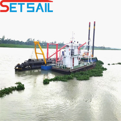 Flujo de agua 800m3 motor diesel 8 pulgadas cortador excavadora de succión con solicitud personalizada
