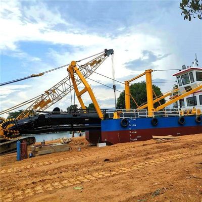 Máquina de dragado fluvial tipo ranura CTS cortador hidráulico dragado de succión con motor Cummins