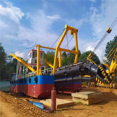 Máquina de dragado fluvial tipo ranura CTS cortador hidráulico dragado de succión con motor Cummins