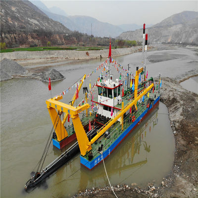 Máquina de dragado fluvial tipo ranura CTS cortador hidráulico dragado de succión con motor Cummins