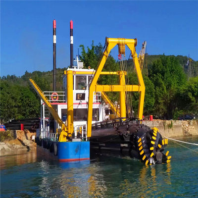 Máquina de dragado fluvial tipo ranura CTS cortador hidráulico dragado de succión con motor Cummins