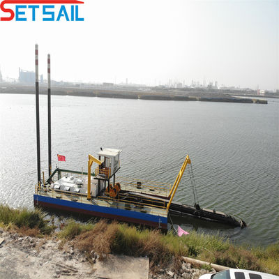 8 pulgadas cortador de succión excavadora de arena altura total 1,48m distancia de descarga 800m fabricación