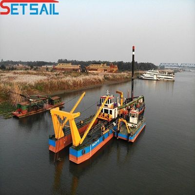 8 pulgadas cortador de succión excavadora de arena altura total 1,48m distancia de descarga 800m fabricación
