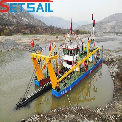 Excavadora de arena de succión de 8 pulgadas para río CTN Tipo de ranura Cummins Motor principal de 230kw