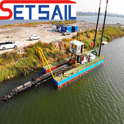 Máquina de dragado por succión con sistema hidráulico de corte Rexroth con bomba submarina y medidor de caudal de agua