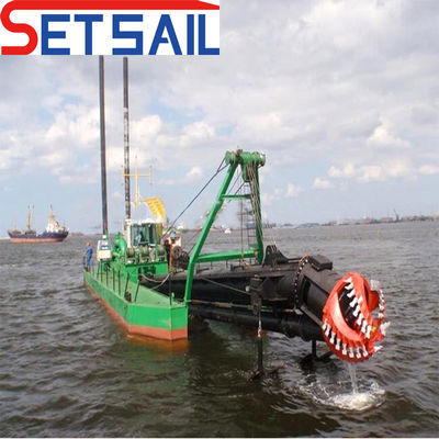 Dredger de succión de corte de 8 pulgadas para arena del lago 90000.000kg Peso bruto Tipo de ranura CTN