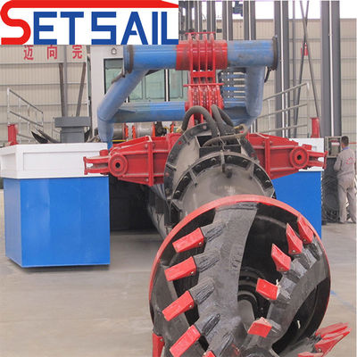 Excavadora de succión de 8 pulgadas para arena de río Alimentada por Cumins 230kw motor principal