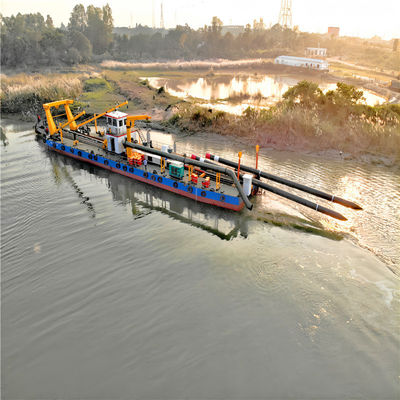 Motor eléctrico 6 pulgadas cortador de succión draga para la arena del río a 42000.000 kg de peso bruto