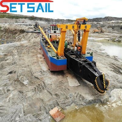 Motor diesel Weichai 6 pulgadas cortador de succión excavadora de arena para la minería de arena de trabajo pesado